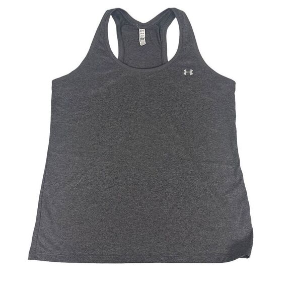 Under armour Women's Racerback Gray Tank size Large - Picture 1 of 5